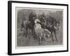 A Frosty Morning, Cavalry Horses at Exercise-John Charlton-Framed Giclee Print