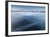 A Frozen Lake, So Clear its Possible to See Through the Ice, Near Absiko, Sweden-David Clapp-Framed Photographic Print