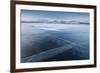 A Frozen Lake, So Clear its Possible to See Through the Ice, Near Absiko, Sweden-David Clapp-Framed Photographic Print