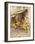 A Fruit Stall at the Base of the Campanile, San Giovanni Elemosinario, Near the rialto, Venice-Helen Allingham-Framed Giclee Print