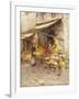 A Fruit Stall at the Base of the Campanile, San Giovanni Elemosinario, Near the rialto, Venice-Helen Allingham-Framed Giclee Print