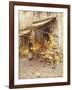 A Fruit Stall at the Base of the Campanile, San Giovanni Elemosinario, Near the rialto, Venice-Helen Allingham-Framed Giclee Print