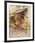 A Fruit Stall at the Base of the Campanile, San Giovanni Elemosinario, Near the rialto, Venice-Helen Allingham-Framed Giclee Print