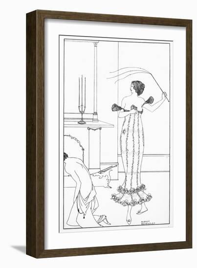 A Full and True Account of Wonderful Mission of Earl Lavender, which Lasted One Night and One Day-Aubrey Beardsley-Framed Giclee Print