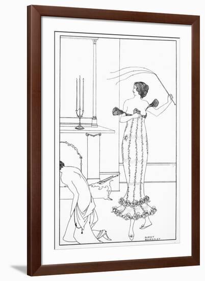 A Full and True Account of Wonderful Mission of Earl Lavender, which Lasted One Night and One Day-Aubrey Beardsley-Framed Giclee Print