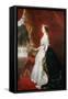 A Full Length Portrait of Empress Eugenie (1826-1920)-Franz Xaver Winterhalter-Framed Stretched Canvas