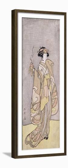 A Full-Length Portrait of the Actor Ichikawa Monnosuke II-Chokosai Eisho-Framed Premium Giclee Print