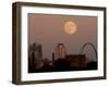 A Full Moon Rises Behind Downtown Saint Louis Buildings and the Gateway Arch Friday-Charlie Riedel-Framed Photographic Print