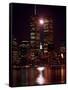 A Full Moon Rises Between New York's Twin Towers for the Second Time This Month-null-Framed Stretched Canvas
