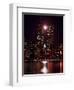 A Full Moon Rises Between New York's Twin Towers for the Second Time This Month-null-Framed Premium Photographic Print