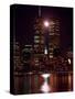 A Full Moon Rises Between New York's Twin Towers for the Second Time This Month-null-Stretched Canvas