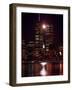 A Full Moon Rises Between New York's Twin Towers for the Second Time This Month-null-Framed Photographic Print