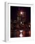 A Full Moon Rises Between New York's Twin Towers for the Second Time This Month-null-Framed Photographic Print