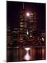 A Full Moon Rises Between New York's Twin Towers for the Second Time This Month-null-Mounted Photographic Print