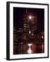 A Full Moon Rises Between New York's Twin Towers for the Second Time This Month-null-Framed Photographic Print