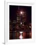 A Full Moon Rises Between New York's Twin Towers for the Second Time This Month-null-Framed Photographic Print