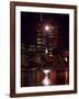 A Full Moon Rises Between New York's Twin Towers for the Second Time This Month-null-Framed Photographic Print