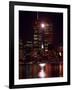 A Full Moon Rises Between New York's Twin Towers for the Second Time This Month-null-Framed Photographic Print