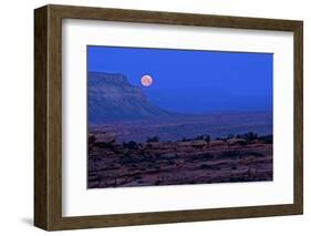 A Full Moon Seen from the Esplanade on the Bill Hall Trail, Grand Canyon, North Rim-Bennett Barthelemy-Framed Photographic Print