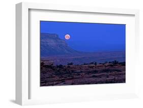 A Full Moon Seen from the Esplanade on the Bill Hall Trail, Grand Canyon, North Rim-Bennett Barthelemy-Framed Photographic Print