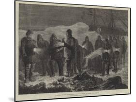 A Funeral in the Arctic Regions During the Night of Winter-Johann Nepomuk Schonberg-Mounted Giclee Print