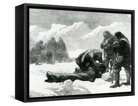 A Funeral in the Ice-null-Framed Stretched Canvas