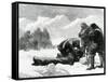 A Funeral in the Ice-null-Framed Stretched Canvas