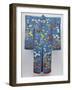 A Furisode of Sky Blue Silk Satin Embroidered in Coloured Silks and Couched Gilt Threads with…-null-Framed Giclee Print