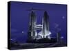 A Futuristic Space Shuttle Awaits Launch-Stocktrek Images-Stretched Canvas