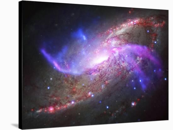 A Galactic Light Show in Spiral Galaxy Ngc 4258-null-Stretched Canvas