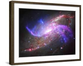 A Galactic Light Show in Spiral Galaxy Ngc 4258-null-Framed Photographic Print