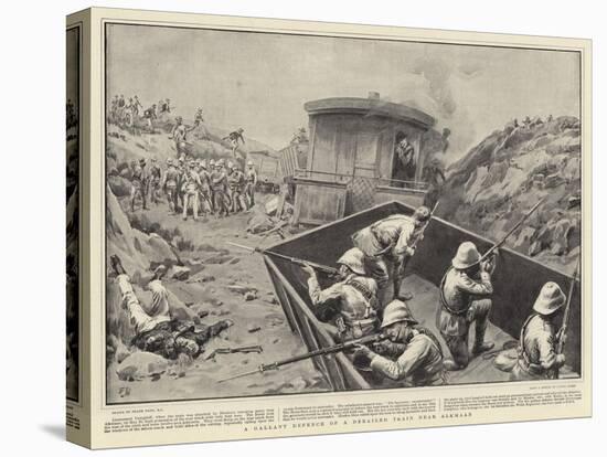 A Gallant Defence of a Derailed Train Near Alkmaan-Frank Dadd-Stretched Canvas