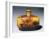 A Galle Carved, Acid-Etched and Cased Glass Flacon and Stopper with Chrysanthemum Design-Émile Gallé-Framed Giclee Print