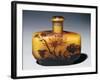 A Galle Carved, Acid-Etched and Cased Glass Flacon and Stopper with Chrysanthemum Design-Émile Gallé-Framed Giclee Print