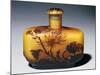 A Galle Carved, Acid-Etched and Cased Glass Flacon and Stopper with Chrysanthemum Design-Émile Gallé-Mounted Giclee Print