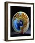 A Galle 'Sousmarin' Martele and Double Overlaid Platter-null-Framed Giclee Print