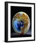 A Galle 'Sousmarin' Martele and Double Overlaid Platter-null-Framed Giclee Print