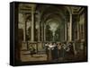 A Gallery-Dirck Van Delen-Framed Stretched Canvas