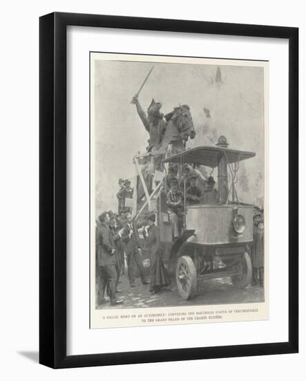 A Gallic Hero on an Automobile-null-Framed Giclee Print