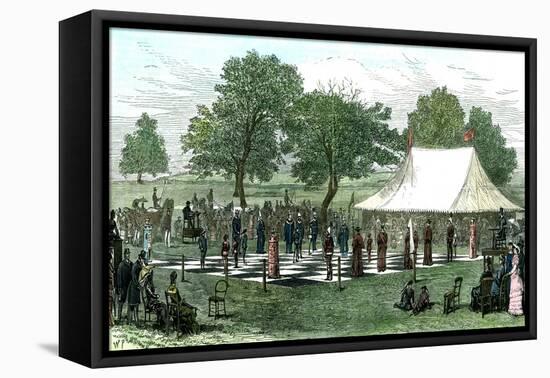 A Game at Chess with Living Pieces, 1882-null-Framed Stretched Canvas
