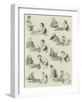 A Game at Chess-null-Framed Giclee Print