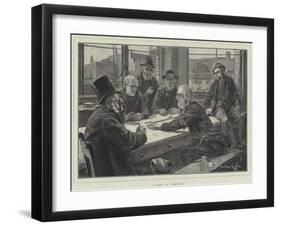 A Game at Dominoes-Davidson Knowles-Framed Giclee Print