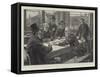 A Game at Dominoes-Davidson Knowles-Framed Stretched Canvas