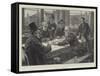 A Game at Dominoes-Davidson Knowles-Framed Stretched Canvas