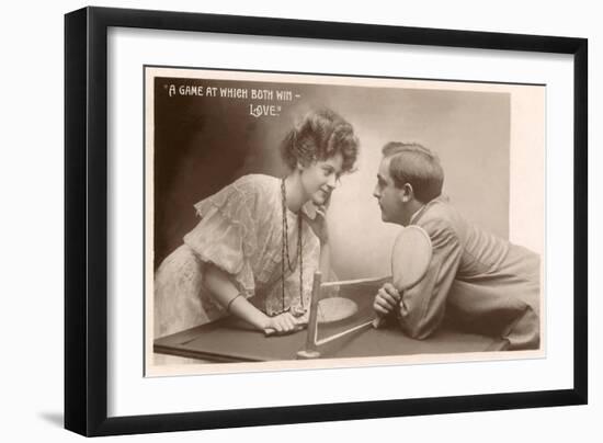 A Game at which Both Wins, Love, Ping Pong-null-Framed Art Print