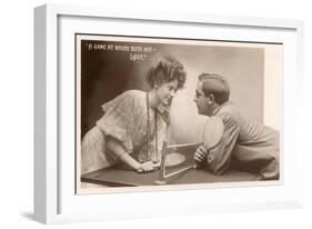 A Game at which Both Wins, Love, Ping Pong-null-Framed Art Print