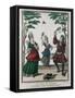 A Game of Badminton-Nicolas Arnoult-Framed Stretched Canvas