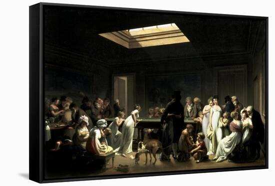 A Game of Billiards-Louis-Leopold Boilly-Framed Stretched Canvas