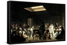 A Game of Billiards-Louis-Leopold Boilly-Framed Stretched Canvas