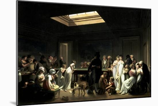 A Game of Billiards-Louis-Leopold Boilly-Mounted Art Print